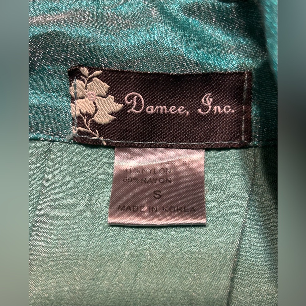 Damee, Inc Swing Jacket Chic Turquoise Mint Collared - Picture 12 of 13